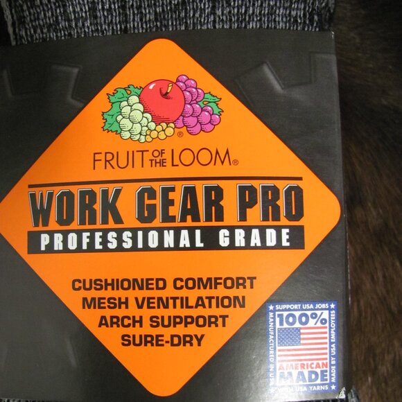 FRUIT OF THE LOOM WORK GEAR PRO HEAVY SOCKS NIP - Picture 5 of 9